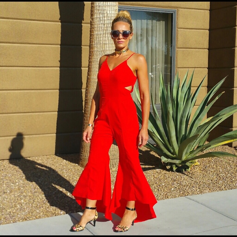 COPY - Sassy Red Jumpsuit